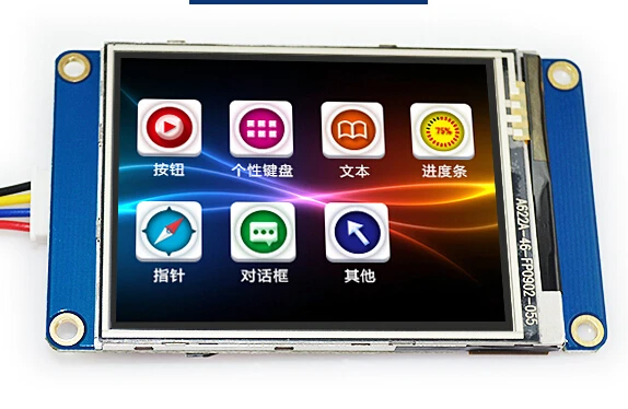 Tjc3224t028 _ 011r Интеллектуальный 3,5-дюймовый экран HMI USART последовательный экран с последовательным экраном символов 3,5-дюймовый модуль ЖК-экрана