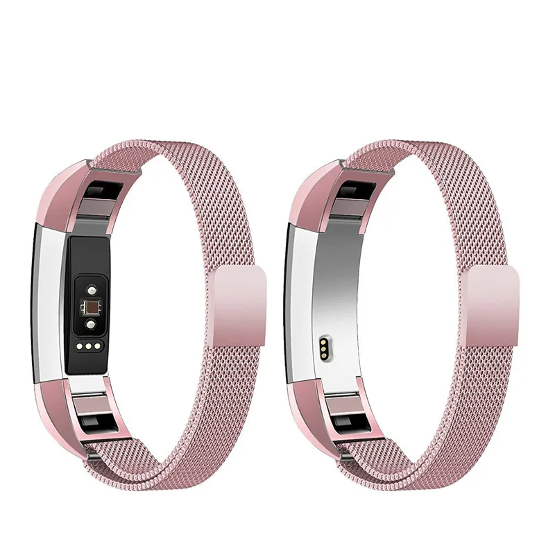 Миланская петля ремешок для Fitbit Alta HR/Alta сменный Браслет из нержавеющей стали металлический браслет+ магнитная застежка