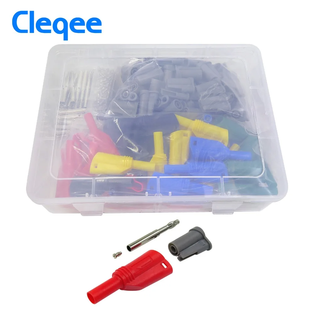 Cleqee P3005B 70 шт. высокое качество 5 цветов 4 мм штабелирование безопасный штекер типа
