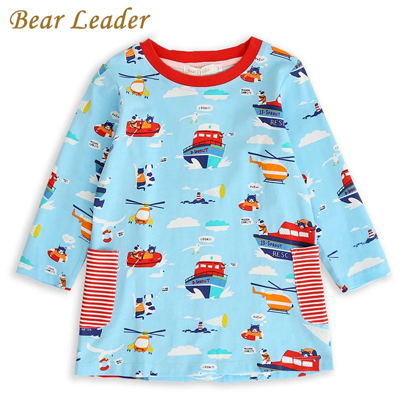 Bear Leader/платье для девочек коллекция 2022 года Брендовое платье принцессы детей