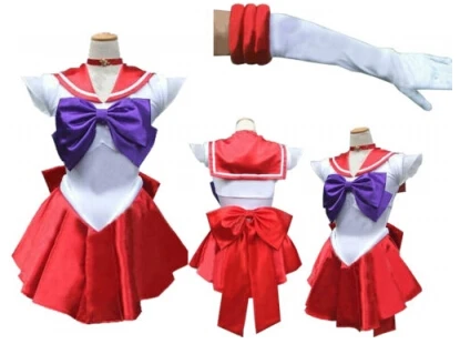 Бесплатная доставка костюм для взрослых леди Сейлор Мун Венера Sailormoon Униформа