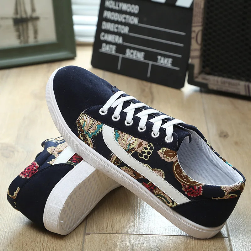 Printing plate movement leisure mens shoes | Тематическая одежда и униформа