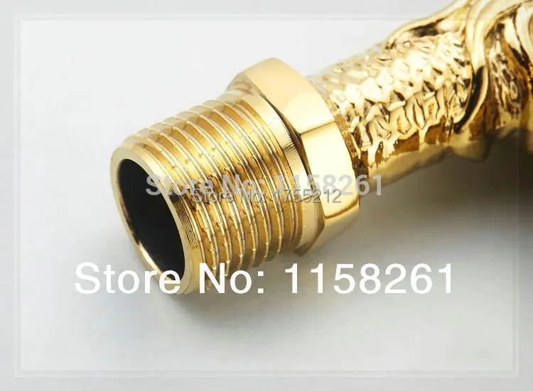 Garden Gold Plate Bathroom Washing Machine Tap Laundry Mop Pool Cold Water Bibcock bathroom faucet Bath tap HJ 0222K water t|faucet generator|faucet