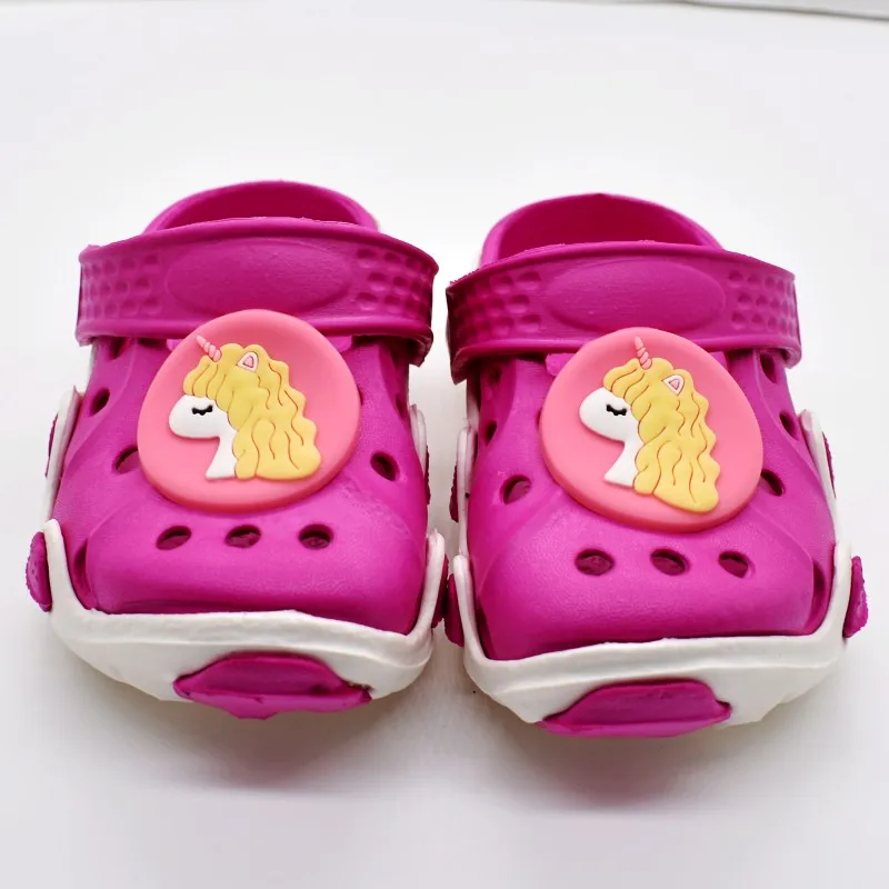 Подарок на день рождения для девочек милые розовые мягкие Сабо сада обувь с