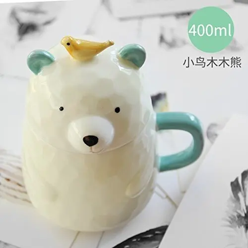 Фото UPSTYLE 3D Кофе Кружка Симпатичные Керамика Творческий Медведь Кружки Мультфильм