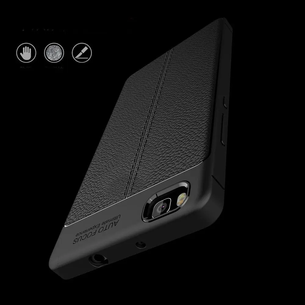 Для Huawei P8 Lite 2015 чехол силиконовый ударопрочный Роскошный PU кожаный Личи узор