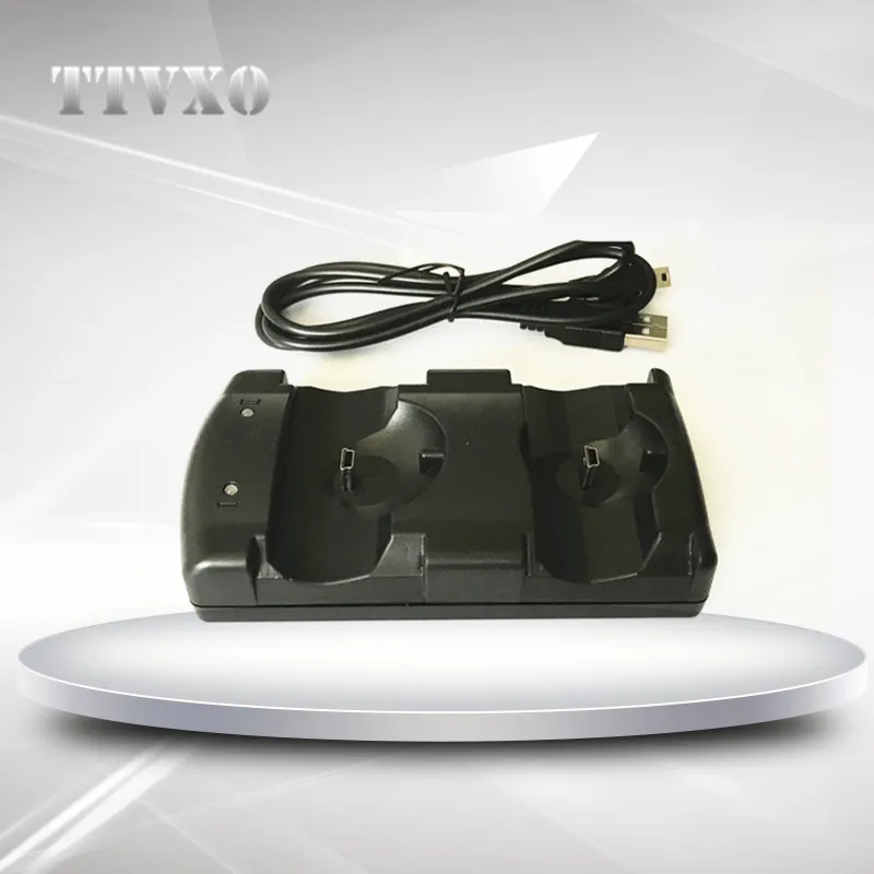 Зарядная док станция с двойным USB зарядным устройством 2 в 1 для контроллера PS3 и