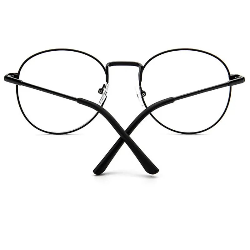 2019 Ретро Модные женские сверхтонкие металлические оправа круглые овальные