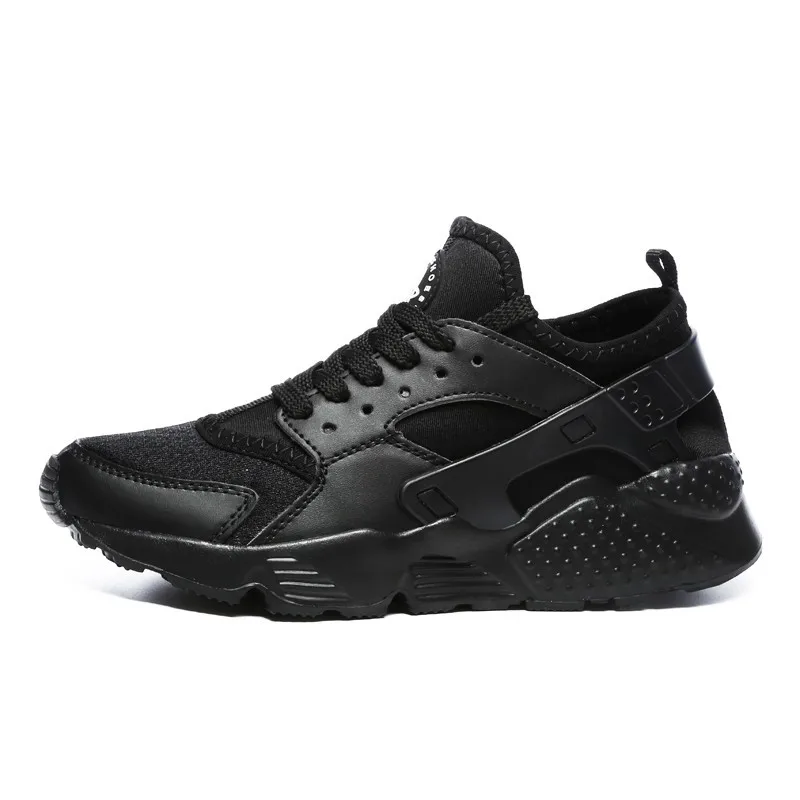 Мужская обувь Air Huarache лето осень амортизирующие кроссовки унисекс Уличная обувь дышащая Спортивная удобная обувь - Цвет: Черный