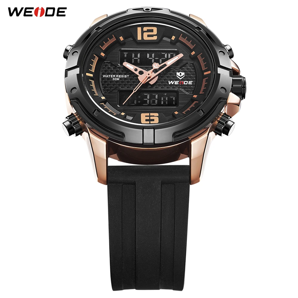 WEIDE Новое поступление мужские часы повседневные модные аналоговые цифровые с ЖК