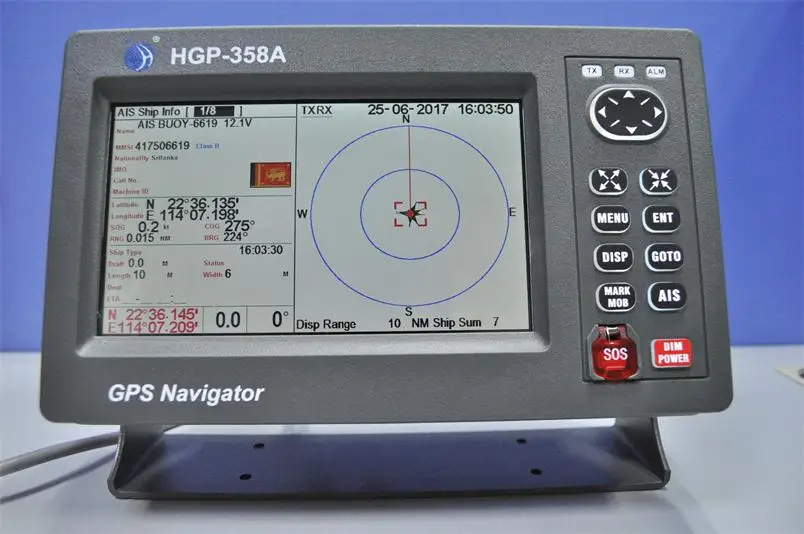 2017 HGP-358A Морские GPS картплоттер Combo AIS транспондера and приемник Лидер продаж