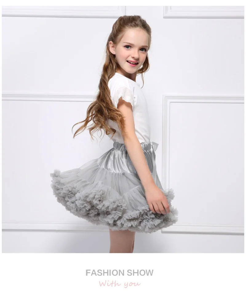 Drop Shipping Baby Girls Tutu Dress Fluffy Ballet Children Pettiskirt Kids Girl Princess Tulle Party Dance Vestido | Детская одежда и