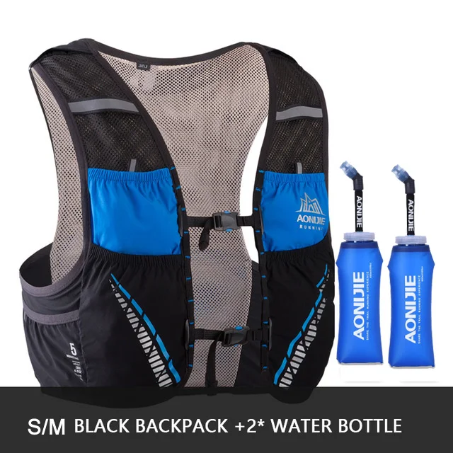 SM and 600ml bottles AONIJIE C933 5L гидратация пакет рюкзак сумка Жилет Жгут водный Пузырь походный Кемпинг бег марафон гонки скалолазание рюкзак - Цвет: SM and 600ml bottles
