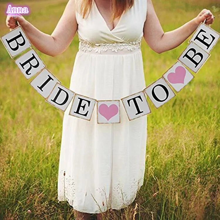 Свадебные украшения 3 м с надписью &quotBride To Be&quot Бумага баннер для молодоженов мисс