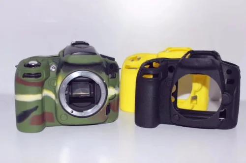 Мягкий силиконовый резиновый защитный чехол для камеры Nikon D90 чехол|Аксессуары