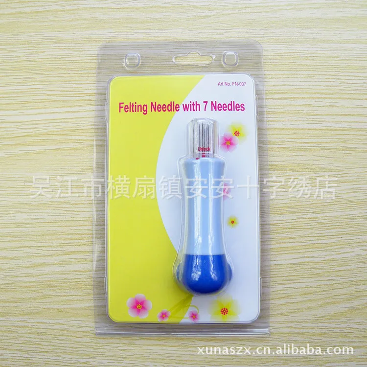 1 шт. семь ручка с иглой нижняя щетка губка коврик для работы игла шерсть войлок