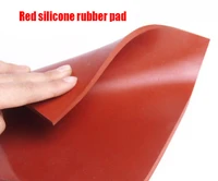 200x200mm thickness 5 8 10 mm red silicone rubber sheet plate washing machine cushion air conditioner chair bed machine feet pad