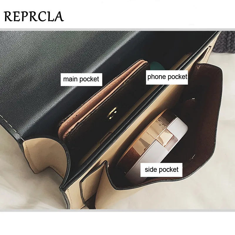 REPRCLA новая сумка на плечо модная маленькая сумка через плечо с клапаном для женщин сумки-мессенджеры из искусственной кожи женские ручные сумки