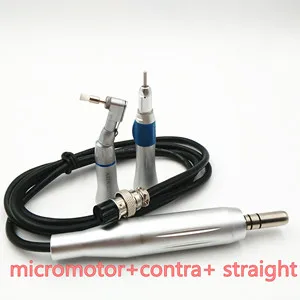 motor contra straigh Стоматологическое лабораторное оборудование, полировщик, микромотор, ручная часть, угловая и прямая, высокая скорость, 50 000 об/мин, электрический шлифовальный станок, бесщеточный - Цвет: motor contra straigh