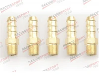 5pcs barb to 18 npt pipe male thread 8mm male brass hose barbs
