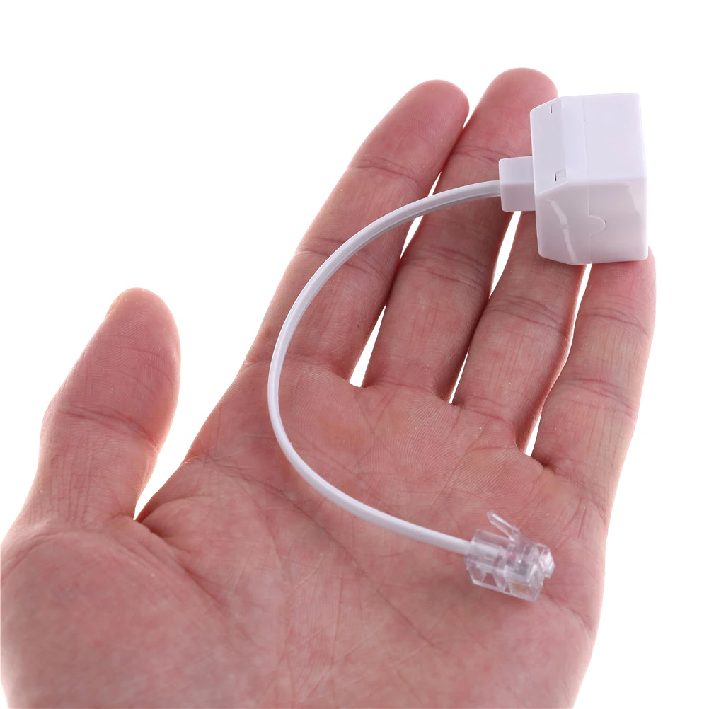 6P4C RJ11 двойной женский мужской телефонный кабель сплиттер адаптер линейный