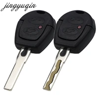 jingyuqin remote car key shell case for vw polo golf jetta sharan seat leon skoda fabia octavia 2 button cut blade optional