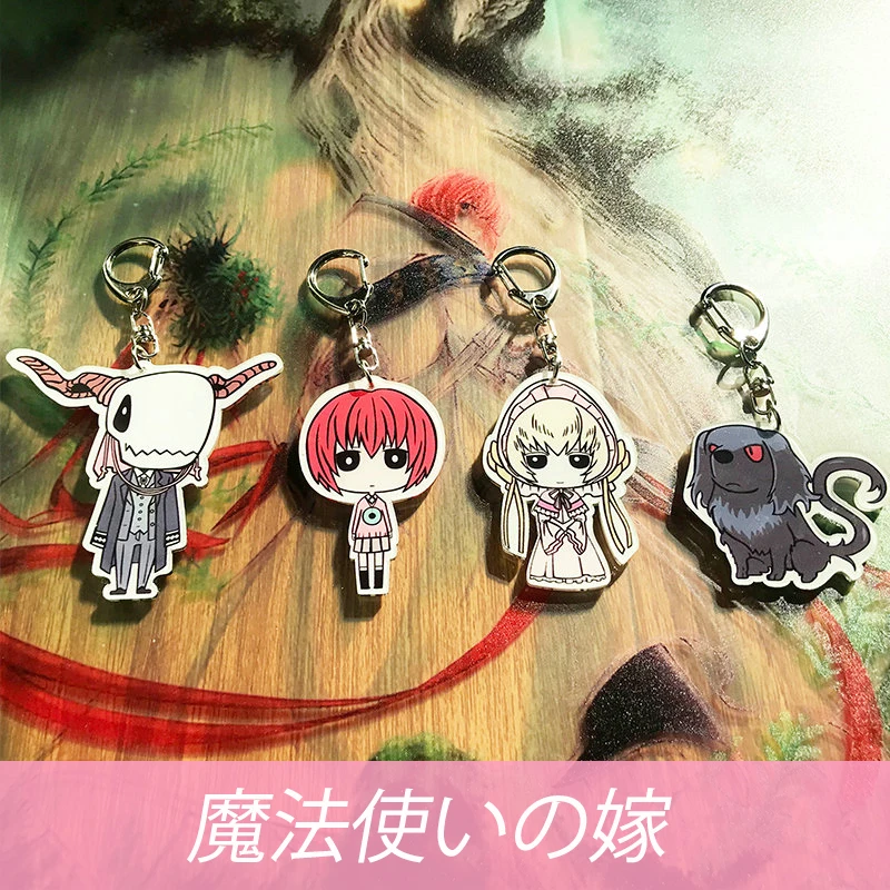 Chise & Elias Ainsworth милый аниме брелок Mahoutsukai No Yome Hatori акриловый кулон с жетоном