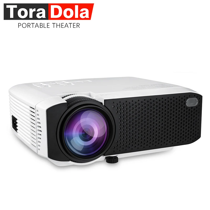 Tora Dola E400A мини-проектор установленный в Android 7 1 WiFi Bluetooth TF USB поддержка 1080P Movie Beamer