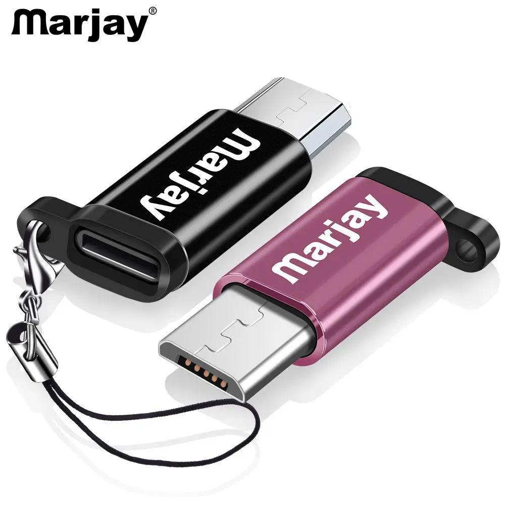Зарядный кабель Marjay Type C к Micro USB адаптер для телефона на Android переходник Samsung Xiaomi Usbc