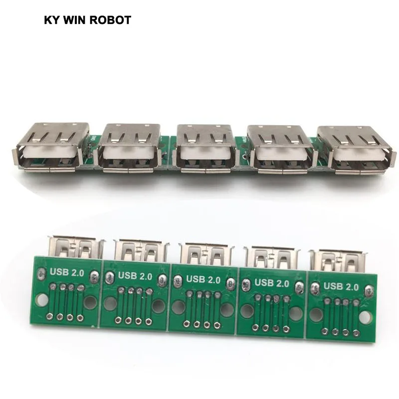 5 шт. тип A Женский USB для DIP 2 0 мм адаптер печатной платы конвертер Arduino |