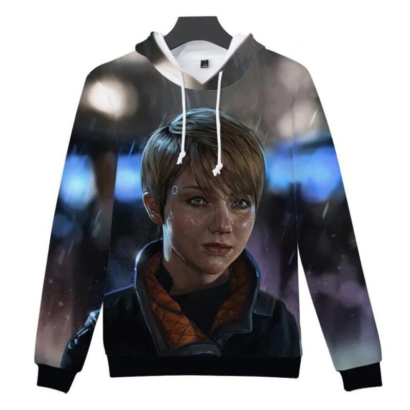 

Detroit Become Human 3D Hooded Sweatshirt Male Hoody Hip Hop Autumn Winter Funny Hoodie Men Pullover Plus Size Sudadera Hombre