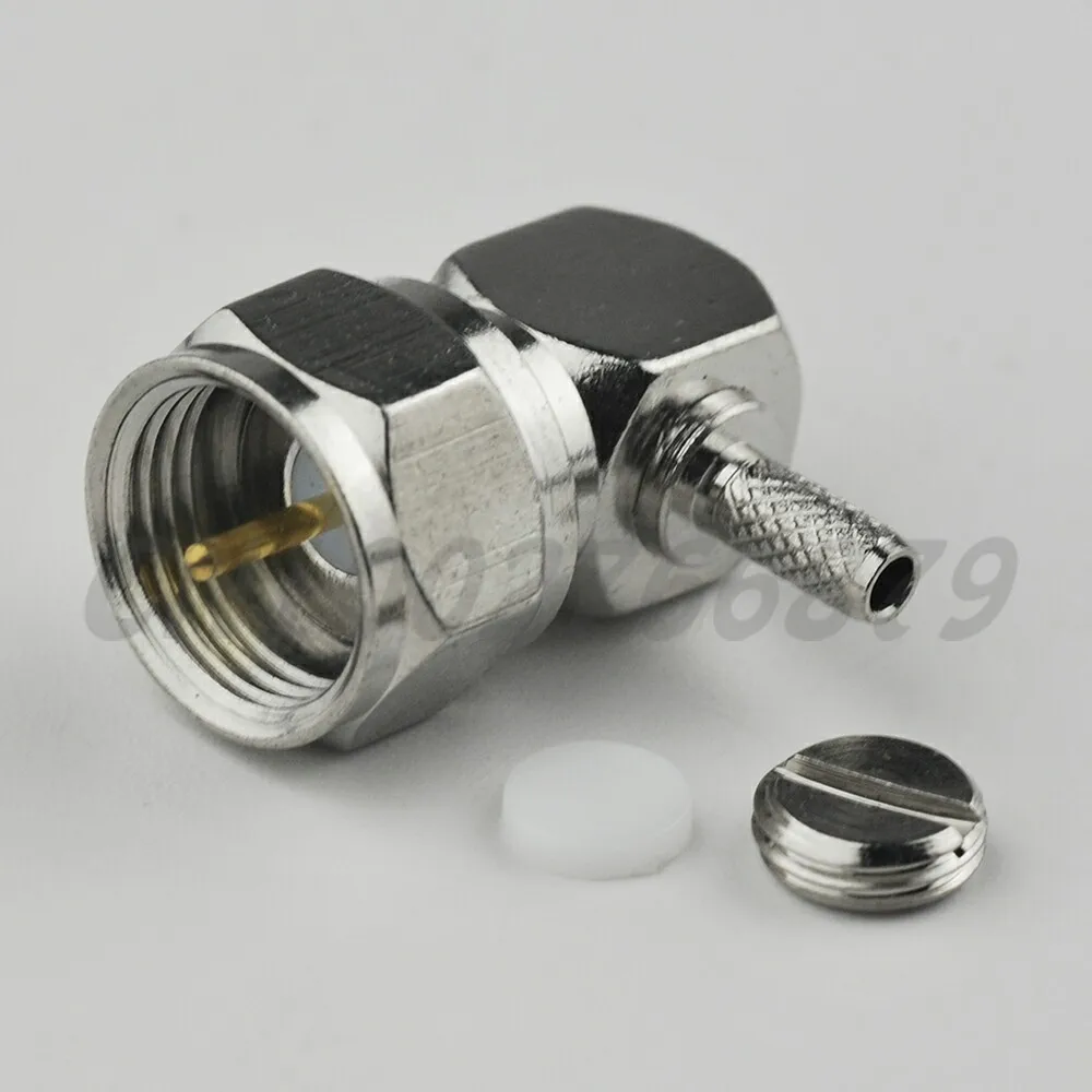 RF клемма для электрического провода коннектор F Plug обжимной Коннектор с прямым