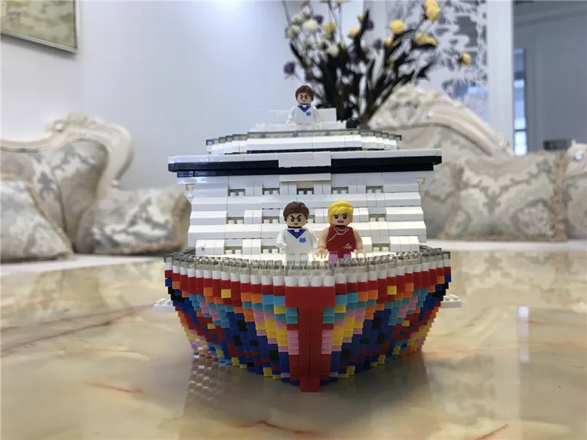 2019 Модернизированный роскошный круизный лайнер корабль Большая белая лодка DIY
