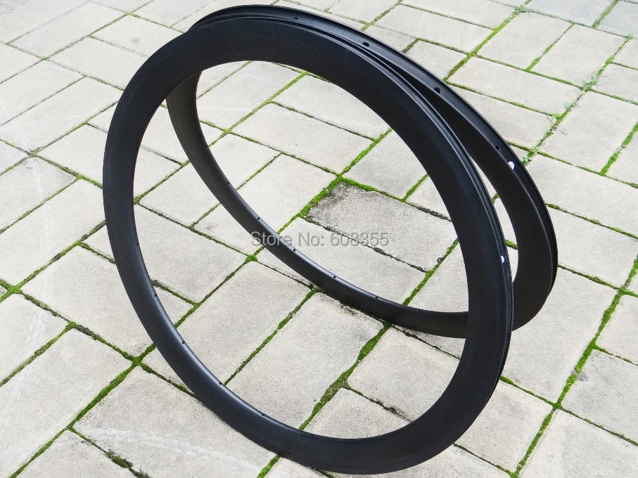 FLX RIM C05 : 3K углеродный матовый велосипедный шоссейный велосипед 700C Clincher обод