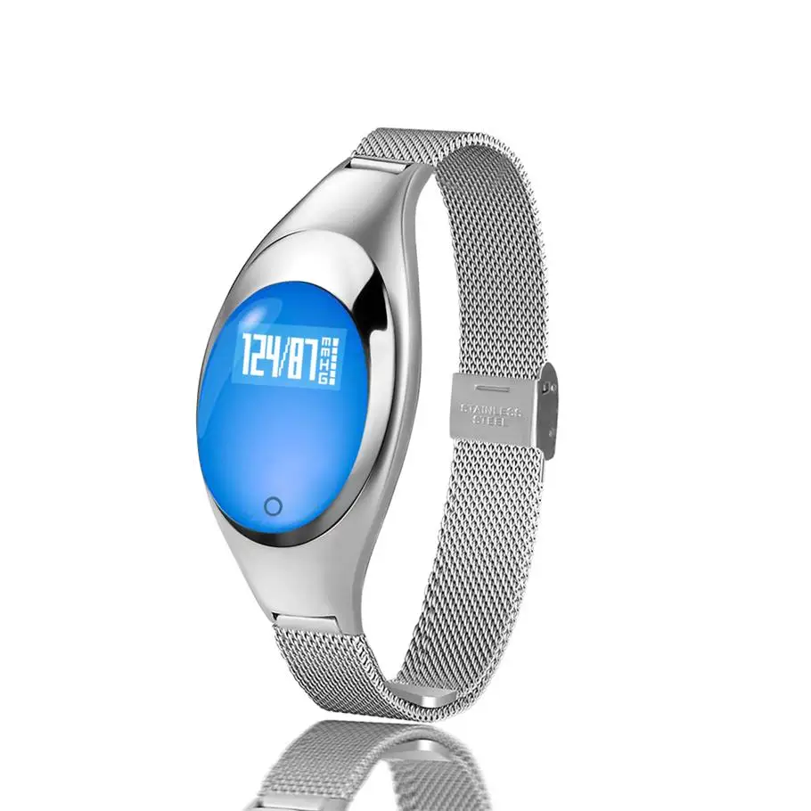 Fashion Z18 Smart Bracelet for woman Blood Oxygen Heart Rate monitoring SNS Reminder Pedometer Sport Wristband Android IOS | Электроника
