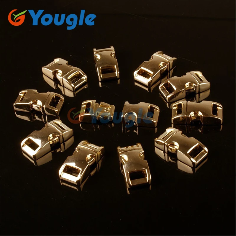 10 упаковок/партия 3/8 &quot(10 мм) металлическая боковая Скоба для Паракорда