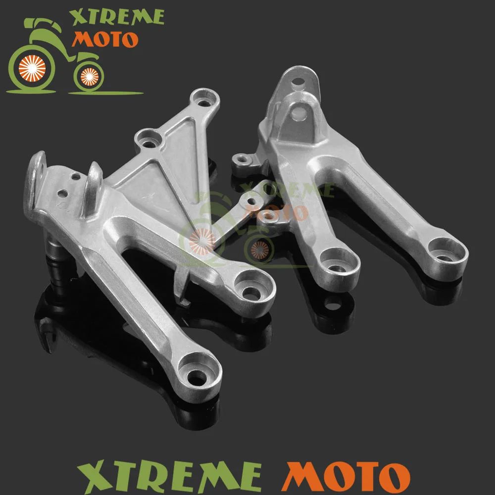 Серебристая передняя подножка мотоциклиста подставки для педалей и кронштейн CBR