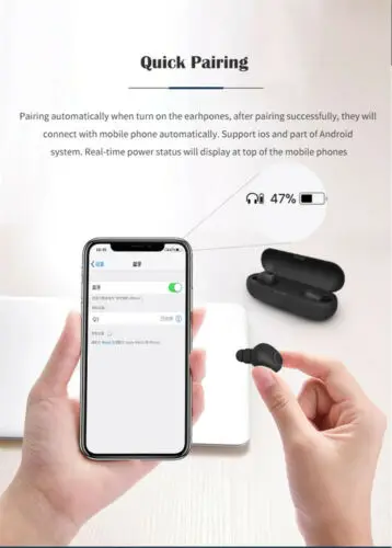 Мини беспроводные Bluetooth 5 0 супер бас спортивные наушники-вкладыши гарнитура с