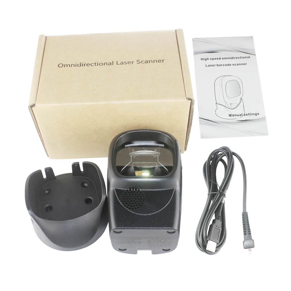 XT7100 USB RS232 Автоматическая планшетная сканер штрих-кодов 20 линий Настольный