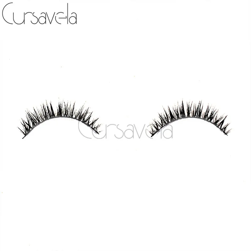 Cursavela 1 Pairs Реального Норки Естественно Долго Конические Макияж Накладные Ресницы