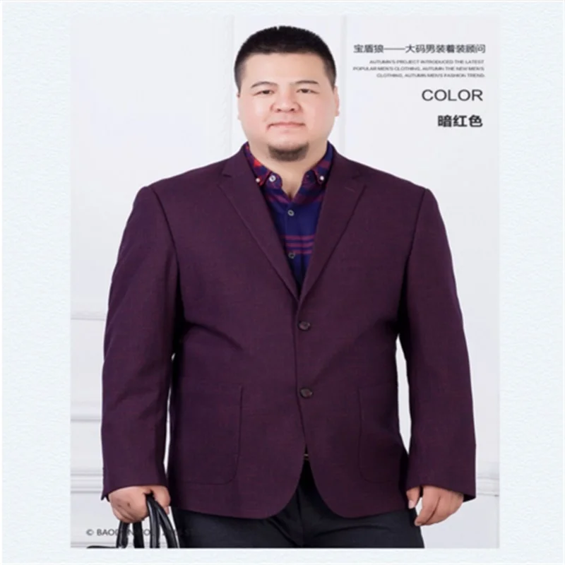 Мужской Модный хлопковый Блейзер большого размера 8XL 6XL 5XL 4XL в Корейском стиле |