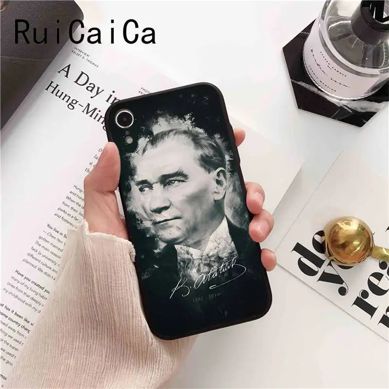 Ruicaica Турция Mustafa kemale Ataturk Мягкий Силиконовый ТПУ чехол для телефона iPhone 5 5Sx 6 7 plus 8