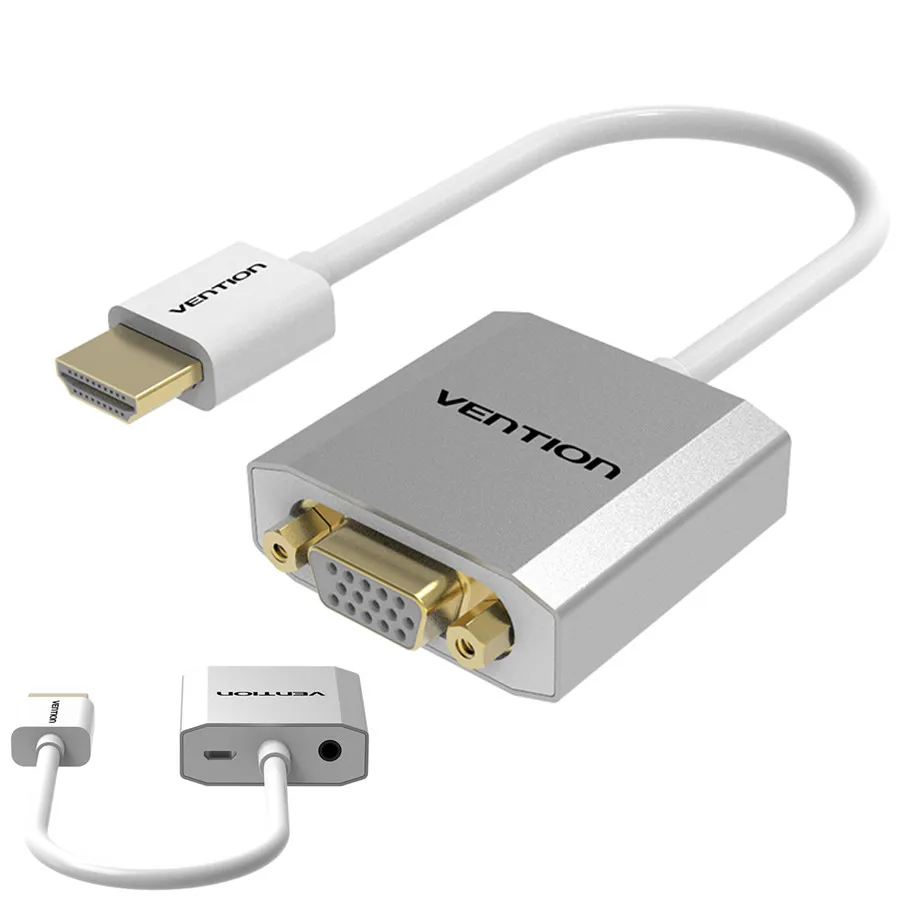 Vention HDMI конвертер VGA с Aux и питания аудио адаптер М/М видео кабель для Xbox 360 PS3 PS4