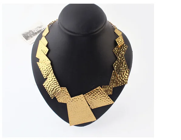 Free shipping collana kolye nahrdelnik collar fashion golden bijou jewelry women statement punk geometric irregular necklace | Украшения и