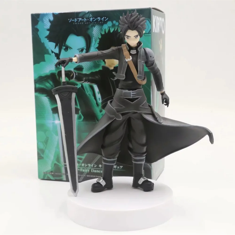 Аниме меч искусство онлайн Kirigaya Kazuto Kirito ALO Ver. Экшн фигурки из ПВХ Коллекционная