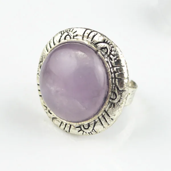 (Мин. Заказ $5) WW46K круглый черный Stone Adjustable Ring 1 шт. Бесплатная Размеры старинное