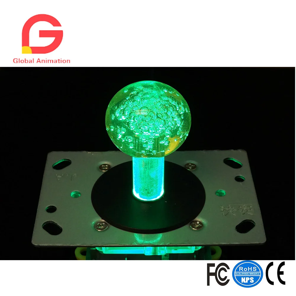 2 шт 12В подсветкой LED аркадный джойстик переключаемый 2/4/8 способ Fighters Stick