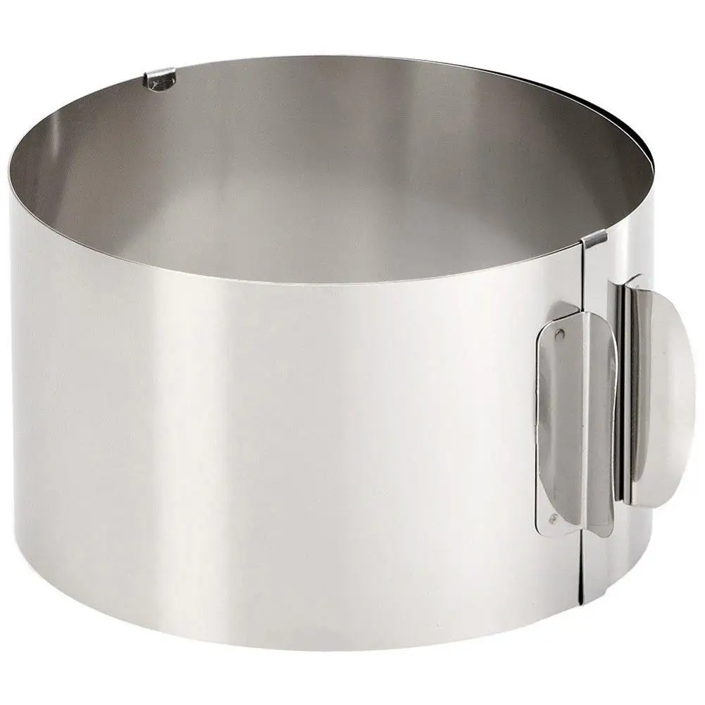 Горячая продажа 1 шт. выдвижной круглый мусс из нержавеющей стали кольцо