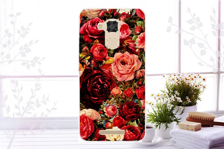 Чехол с рисунком для Asus Zenfone 3 Max ZC520TL чехол подставка цветами розы стильный дизайн