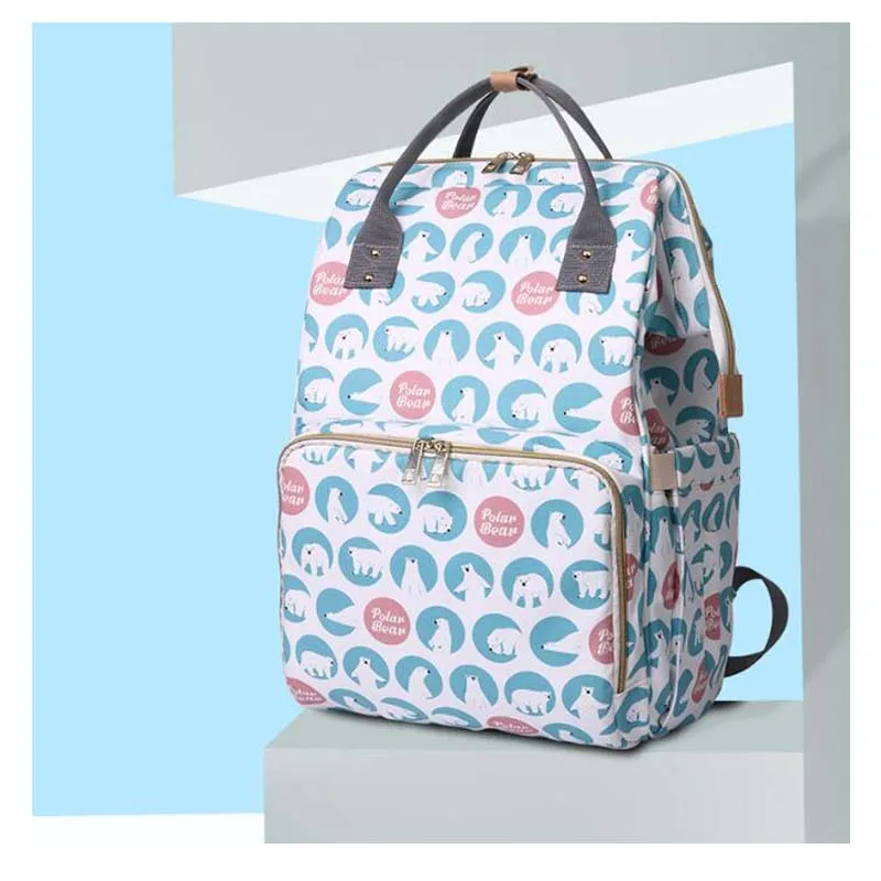 

Новый вместительный женский рюкзак, многофункциональная сумка для детских подгузников, водонепроницаемая уличная дорожная сумка, Повседн...